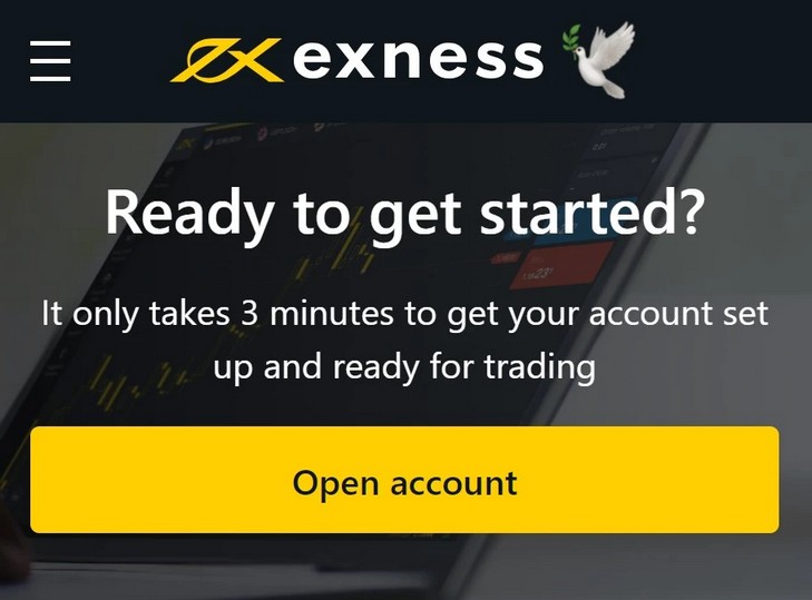 Exness Registration - Open Trading Account